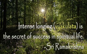 Sri Ramakrishna on Vyakulata