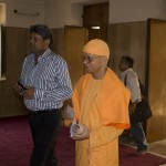 Shri Kapil Dev with Swami Shantatmanandaji at the shrine of the Ramakrishna Mission, Delhi